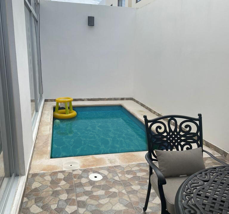 casa en renta residencial aqua huayacan cancun luxury amueblado house rent (1)